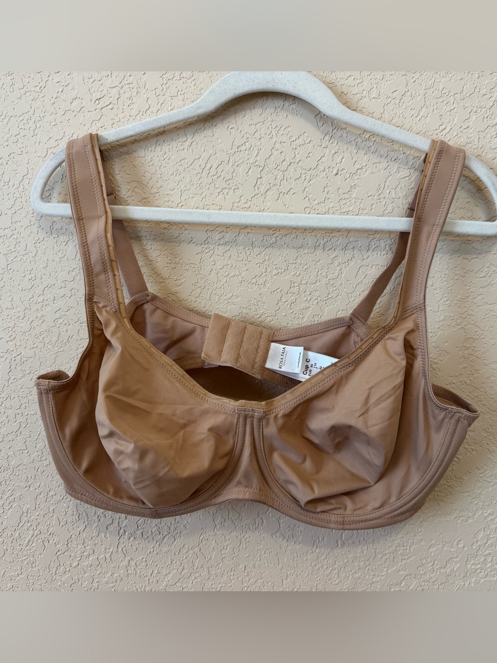 NWT Rosa Faia Twin Firm Underwired Bra, Deep Sand- Size 42C